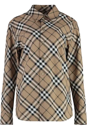 Burberry Bluser & Skjorter, Dame, , 2XS, Bomuld, Klassisk ternet bomuldsskjorte