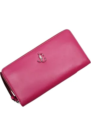 Jimmy Choo Pre-owned, Dame, Lyserød, ONE SIZE, Tyl, Pre-owned Laeder punge