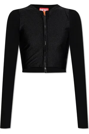 Diesel Strik, Dame, Sort, S, Uld, Cardigan M-Ros