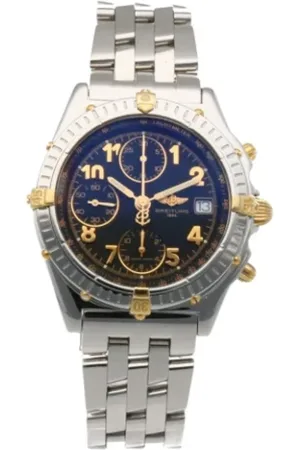 Breitling Pre-owned Pre-owned, Herre, Sort, ONE SIZE, Pre-owned Rustfrit stal watches