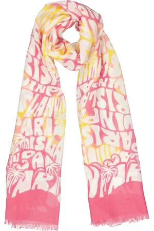 Lanvin Tilbehør, Dame, Lyserød, ONE SIZE, Uld, Lyserød Uldtørklæde med Frynser