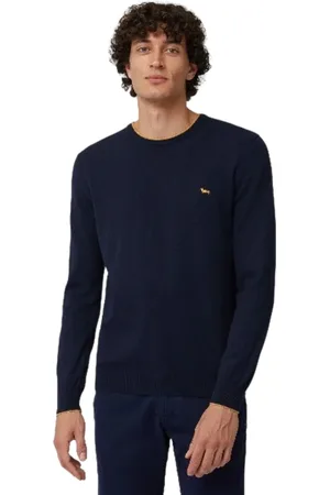 HARMONT&BLAINE Strik, Herre, Blå, 3XL, Herretøj Sweatshirts Blå Aw24