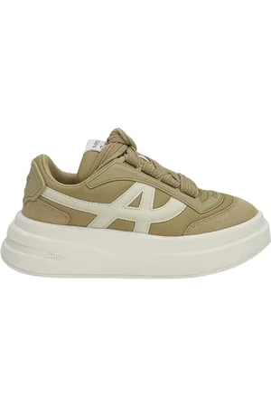 Ash Sko, Dame, Grøn, 37 EU, Læder, Beige Sneaker Impetus
