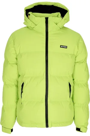 IUTER Jakke, Herre, Grøn, S, Uld, Lime Puff Dunjakke Høj Krave