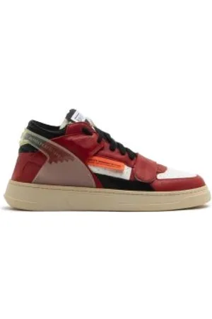 RUN OF Sko, Herre, Rød, 44 EU, Læder, Vintage Læder Sneakers