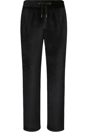 Dolce & Gabbana Bukser, Herre, Sort, 2XL, Uld, Stilfulde Casual Bukser