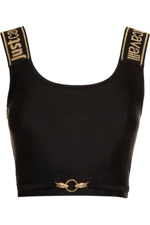 Roberto Cavalli Top, Dame, Sort, 2XS, Bomuld, Top