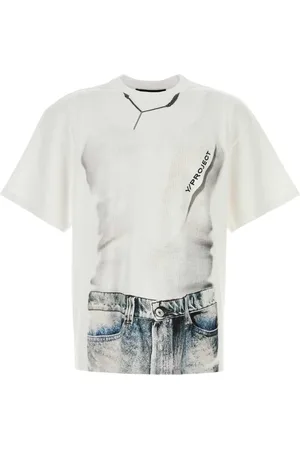 Y / PROJECT Top, Herre, Hvid, L, Trompe l