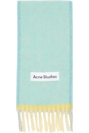 Acne Studios Tilbehør, Dame, Blå, ONE SIZE, Uld, Lysblå Uld Mohair Tørklæde
