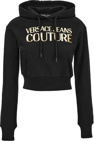 VERSACE Sweathshirts & Hoodies, Dame, Sort, L, Uld, Sweaters