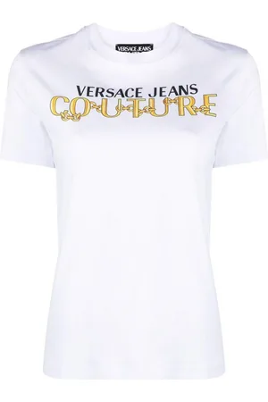 VERSACE Top, Dame, Hvid, XS, Bomuld, T-shirts og Polos