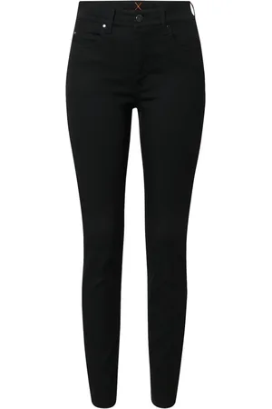 Mac Bukser, Dame, Sort, 2XS, Uld, Dream Skinny Sorte Cropped Bukser