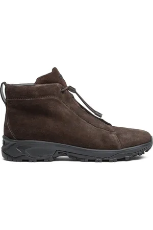 Ermenegildo Zegna Sko, Herre, Brun, 42 EU, Brun Ruskind Ankelstøvler Vetta