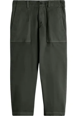 Aspesi Bukser, Dame, Grøn, XS, Cropped Gabardine Bukser