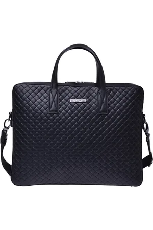 BALDININI Taske, Herre, Sort, ONE SIZE, Uld, woven leather work bag