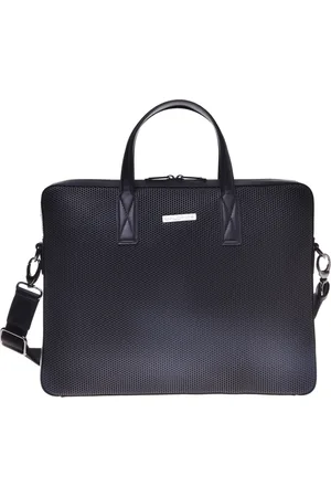BALDININI Taske, Herre, Sort, ONE SIZE, Uld, Professional bag in speckled leather