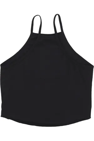 Nike Top, Dame, Sort, M, Polyester, Ribbet Tank Top Sort/Hvid