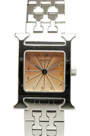 Hermès Pre-owned, Dame, Lyserød, ONE SIZE, Pre-owned Rustfrit stal watches