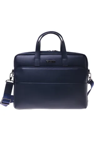 BALDININI Taske, Herre, Blå, ONE SIZE, Nylon, Professional bag in leather and nylon