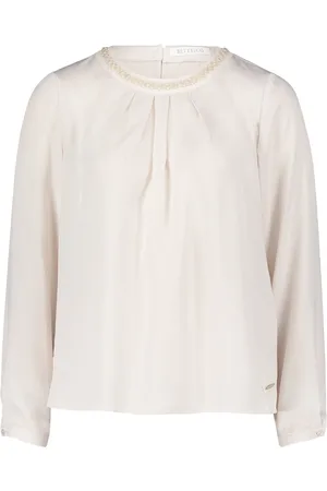 Betty & Co Bluser & Skjorter, Dame, , 2XL, Uld, Slipbluse med perler