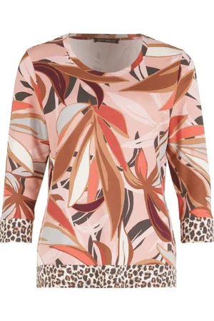 Betty Barclay Top, Dame, Flerfarvet, L, Blomstret Basis T-shirt