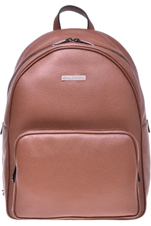 BALDININI Taske, Herre, Brun, ONE SIZE, Uld, Backpack in tumbled leather