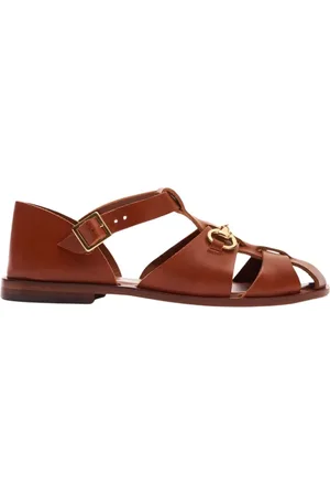 Scarosso Sko, Dame, Brun, 35 EU, Læder, Helene Cognac Sandal
