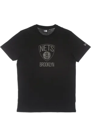 New Era Top, Herre, Sort, 2XS, Bomuld, Brooklyn Nets Reflekterende Print Tee Sort