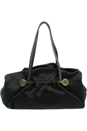 Bvlgari Pre-owned, Dame, Brun, ONE SIZE, Uld, Pre-owned Laeder skuldertasker