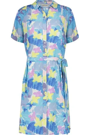 Fabienne Chapot Kjole, Dame, Flerfarvet, L, Uld, Oversized Bow Belt Kjole