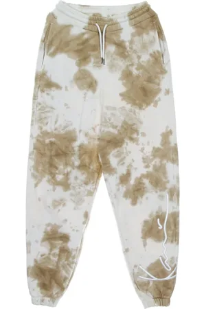 Karl Kani Bukser, Herre, , L, Bomuld, Tie Dye Sweatpants Hvid/sand