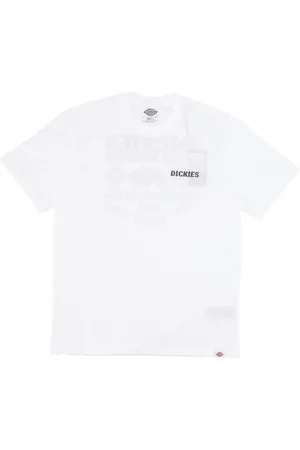 Dickies Top, Herre, Hvid, XL, Bomuld, Hvid Herre Tee Løs Pasform