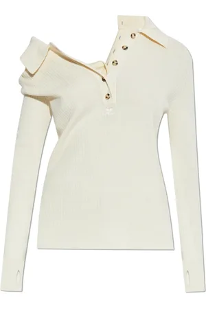 Courrèges Strik, Dame, , M, Bomuld, Ribstrikket sweater