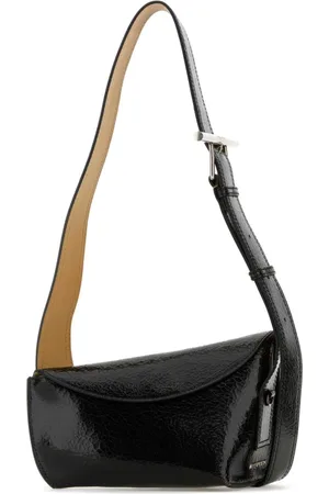 Alexander McQueen Taske, Herre, Sort, ONE SIZE, Læder, Sort læder Crossbody Sling Taske