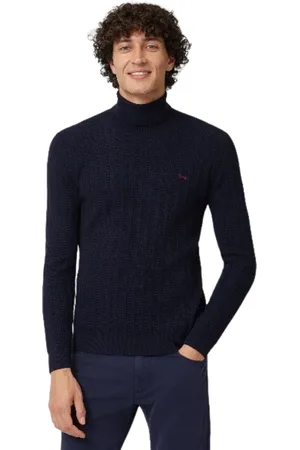 HARMONT&BLAINE Strik, Herre, Blå, M, Uld, Herretøj Sweater Blå Aw24