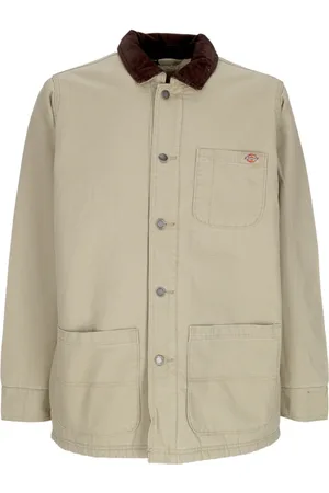 Dickies Jakke, Herre, , S, Bomuld, Canvas Arbejdstøj Jakke Stone Washed