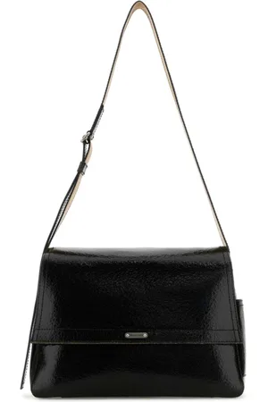 Alexander McQueen Taske, Herre, Sort, ONE SIZE, Uld, Stilfuld Sort Læder Crossbody Taske