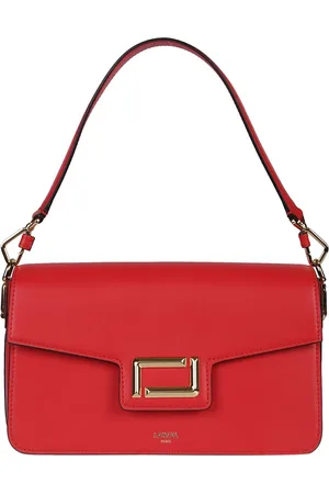 LANCEL Taske, Dame, Rød, ONE SIZE, Uld, Stilfuld Skuldertaske