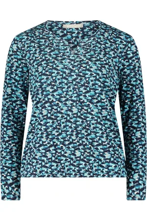 Betty & Co Bluser & Skjorter, Dame, Blå, S, Bluse skjorte med elastisk talje