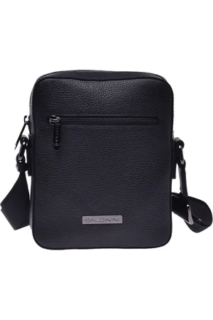 BALDININI Taske, Herre, Sort, ONE SIZE, Crossbody bag in tumbled leather