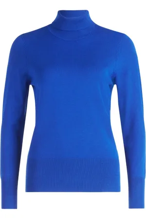 Betty Barclay Strik, Dame, Blå, 2XL, Langærmet turtleneck sweater