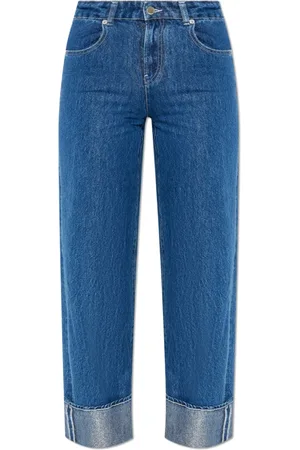 Emporio Armani Jeans, Dame, Blå, W29, Bomuld, Straight Leg Jeans