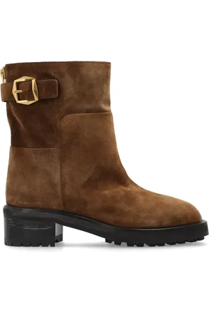 Jimmy Choo Sko, Dame, Brun, 37 EU, Suede, Suede Ankelstøvler Brooklyn