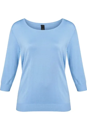 ADIA Top, Dame, Blå, XS, Uld, Sylvia Icecube Casual Sweater