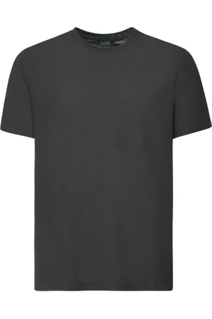 ZANONE Top, Herre, Grøn, 2XL, Bomuld, Grå Crewneck T-shirts og Polos