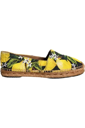 Dolce & Gabbana Sko, Dame, Flerfarvet, 35 EU, Multifarvet Lemon Slip On Espadrilles