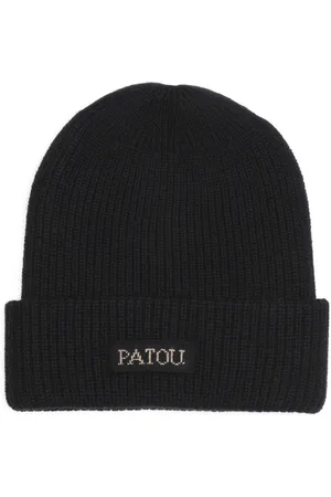 Patou Tilbehør, Dame, Sort, ONE SIZE, Uld, Sorte hatte og kasketter til kvinder