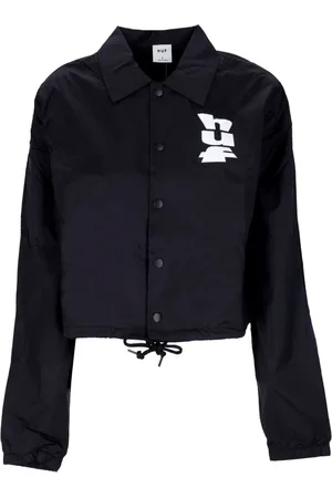Huf Jakke, Dame, Sort, XS, Uld, Sort Crop Coach Jakke Vandafvisende