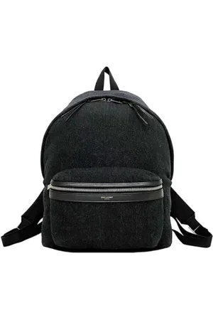 Saint Laurent Pre-owned, Dame, Sort, ONE SIZE, Pre-owned Canvas rygsaekke