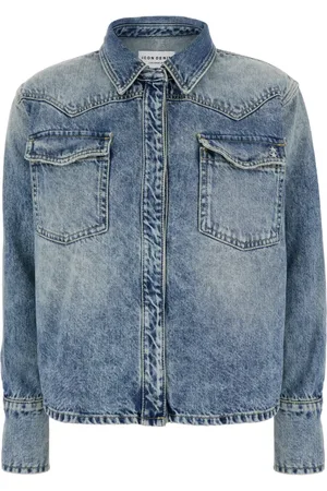 Icon Denim Bluser & Skjorter, Dame, Blå, S, Denim, Blå Denim Skjorte Regular Fit